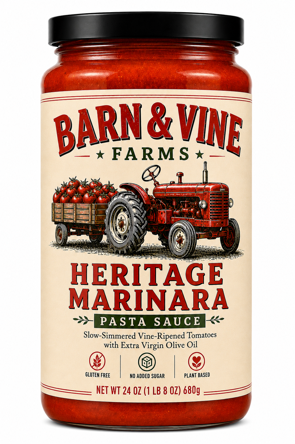 Heritage Marinara pasta sauce jar