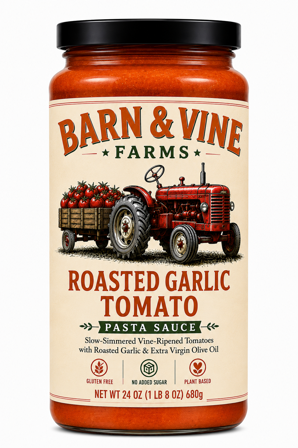 Roasted Garlic Tomato pasta sauce jar