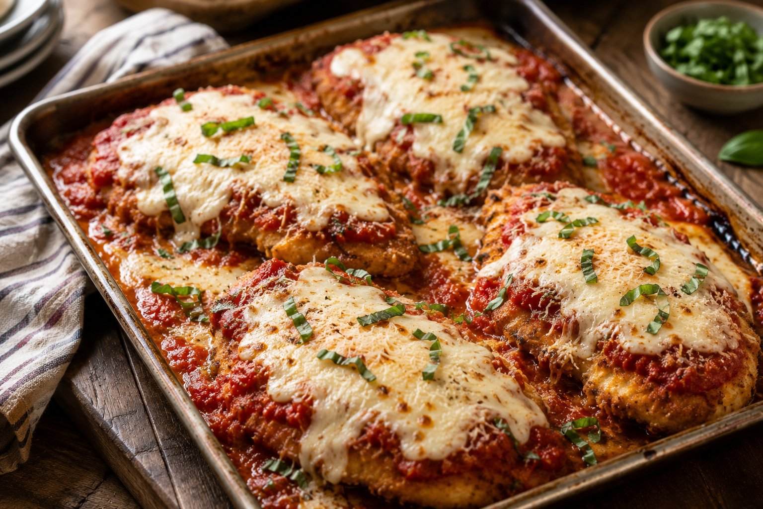 Rustic Chicken Parmesan Bake